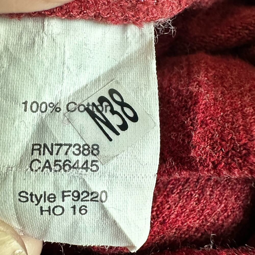 Madewell Flannel Shirt Zip Front Popover Burgundy Pockets Fall Western Cozy - Picture 7 of 8